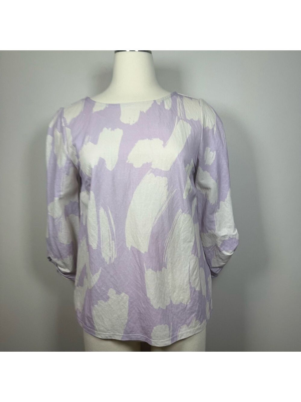 Phase Eight  Lavender and White Women's Blouse UK 10